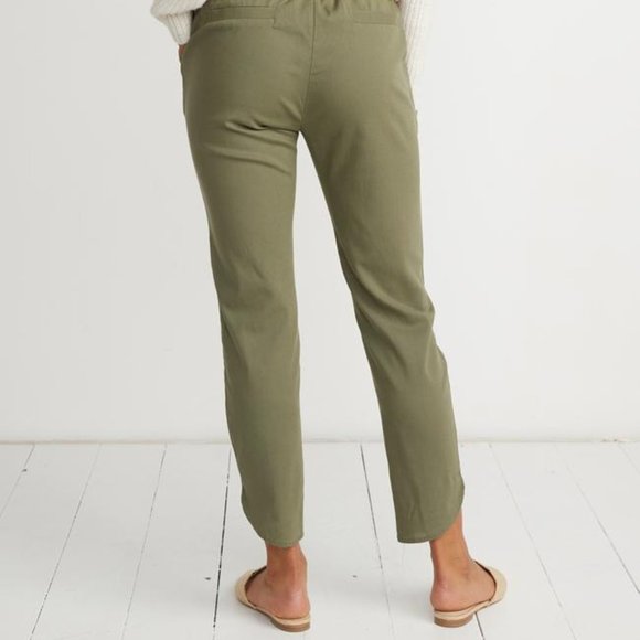 Marine Layer Olive Ankle Pants - Picture 2 of 9